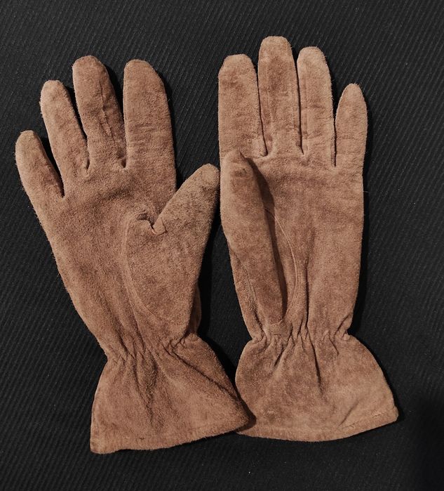 Перчатки из натуральной замши (кожа)