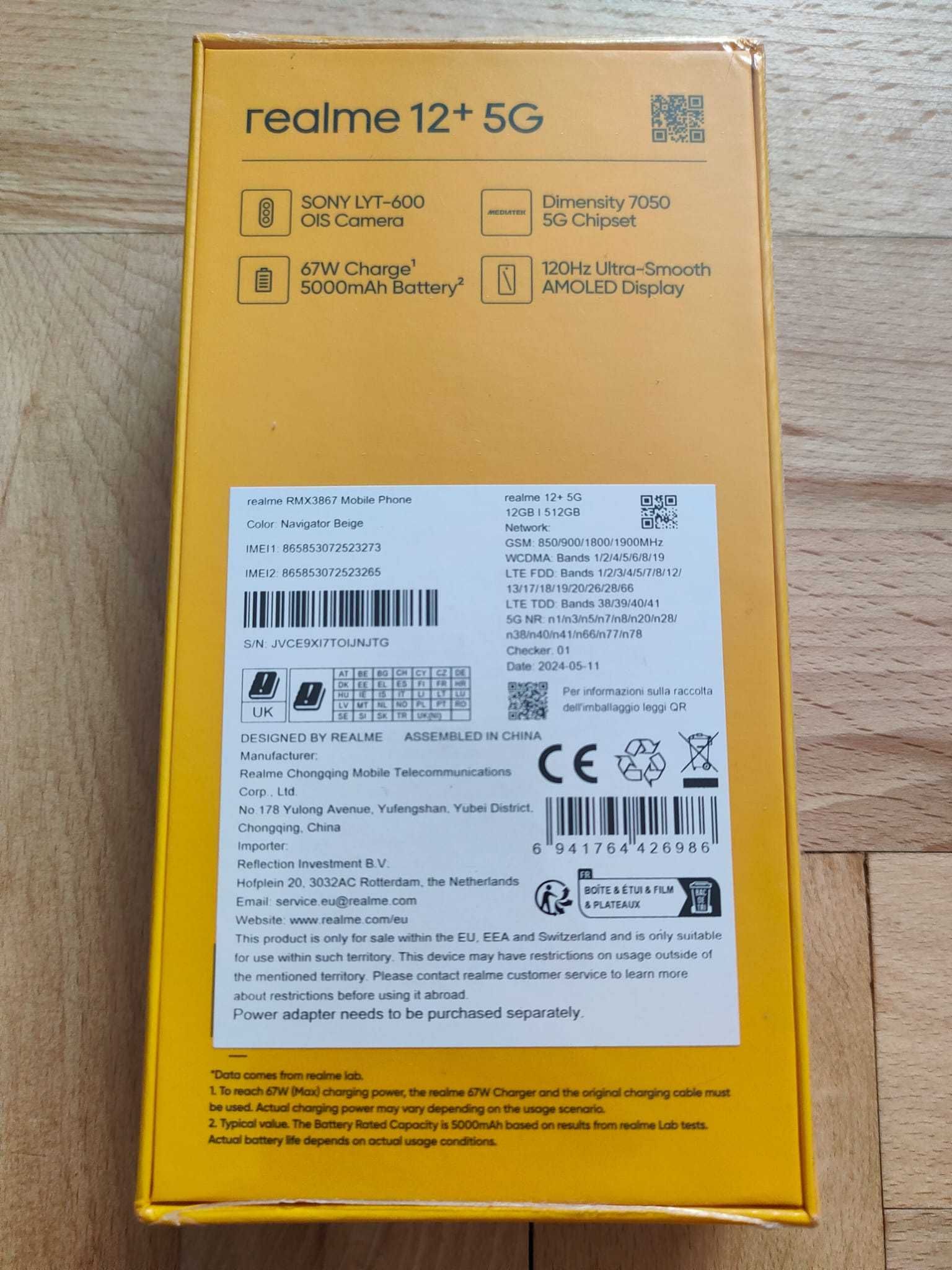 Realme 12+ 5g 12GB/512GB