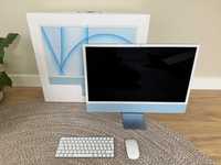 iMac 24 M1 niebieski / 8C CPU / 8C GPU / 16 GB / 512 GB / Ethernet