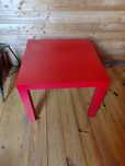 Stolik ikea lack czerwony dla dzieci