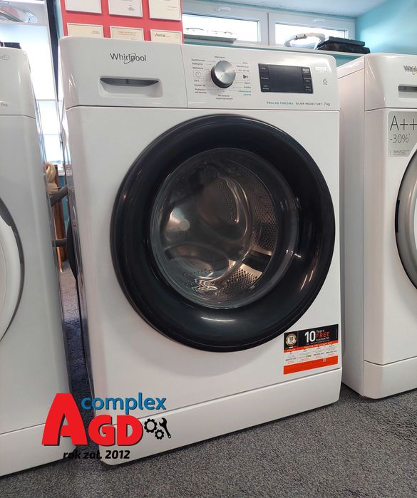 ROK GWARANCJA Pralka PAROWA Whirlpool FFB7238BVPL Inwerter 7kg 1200obr