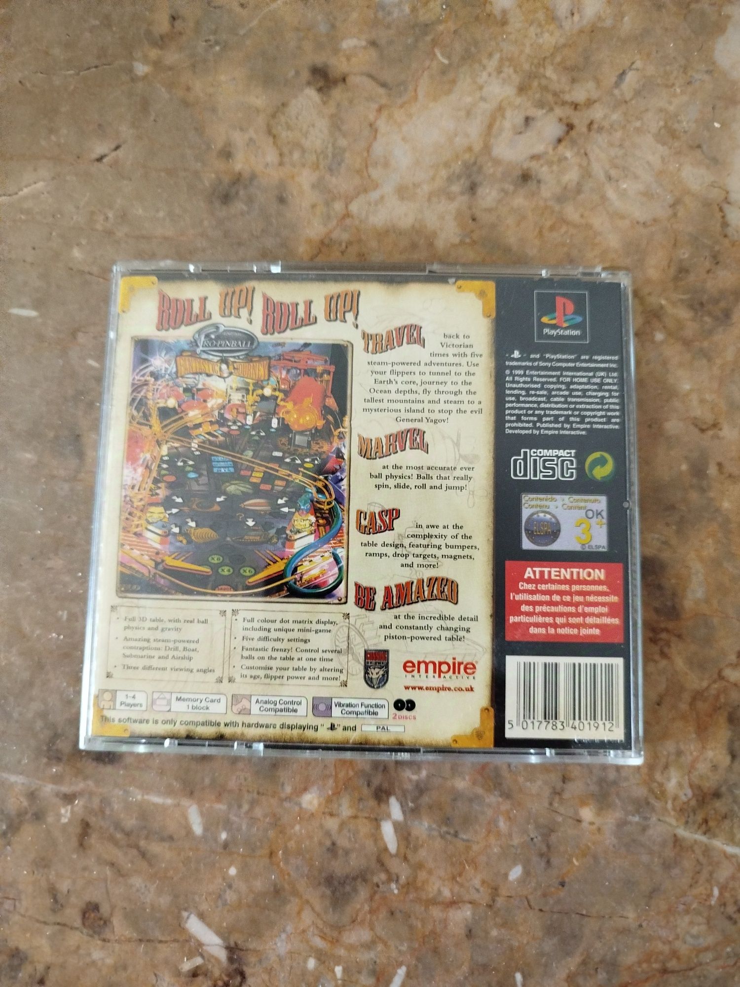 Jogo Pro Pinball Ps1