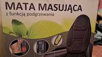 Mata masująca z funkcją podgrzewania na fotel do auta i domu