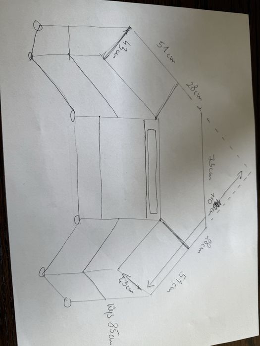 Drewniana narożna RTV