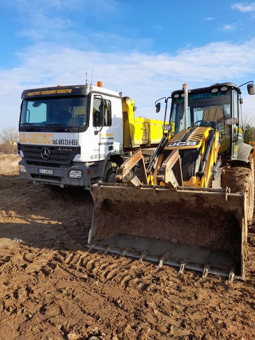 USŁUGI KOPARKO-ŁADOWARKA, prace ziemne, instalacje, wykopy fundamentów