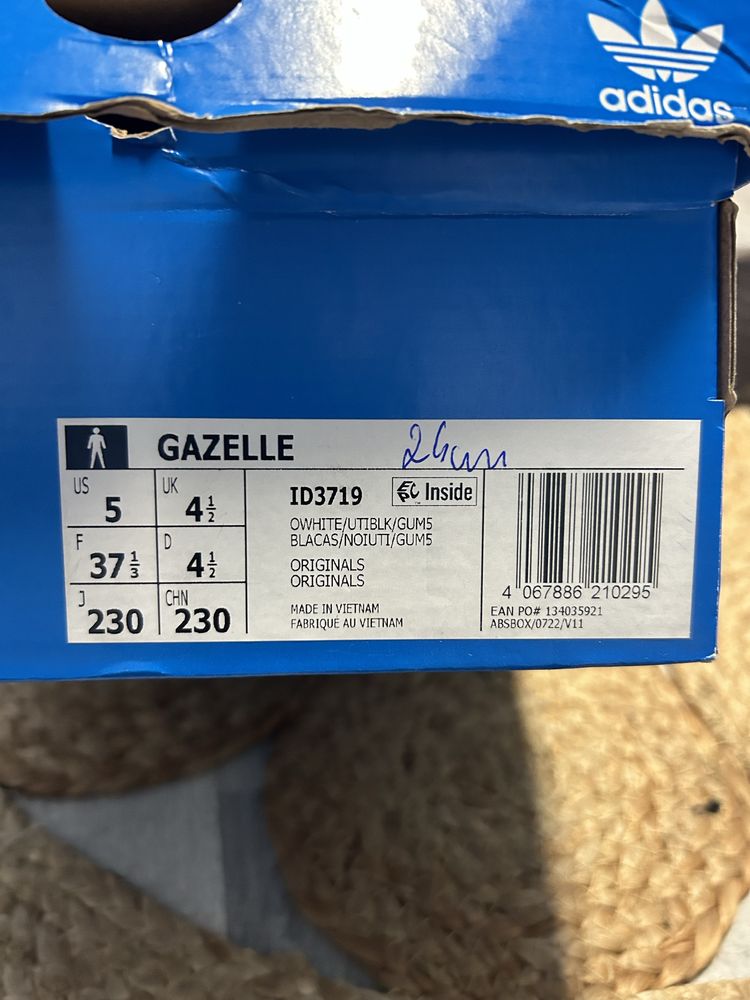 Adidas Gazelle ID3719 oryginalne. Nowe!
