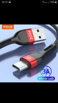 Kabel USB do szybkiego ładowania telefonu i transmisji danych 2szt