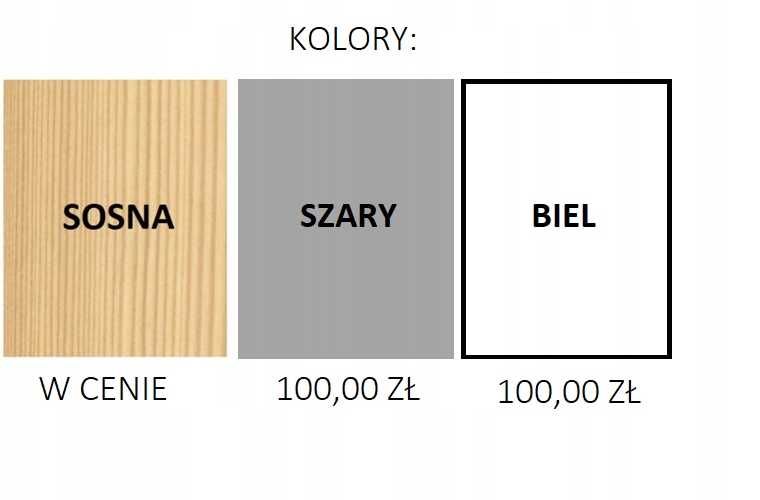 Piętrowe łóżko dziecięce LILA SLIM z drewna sosnowego