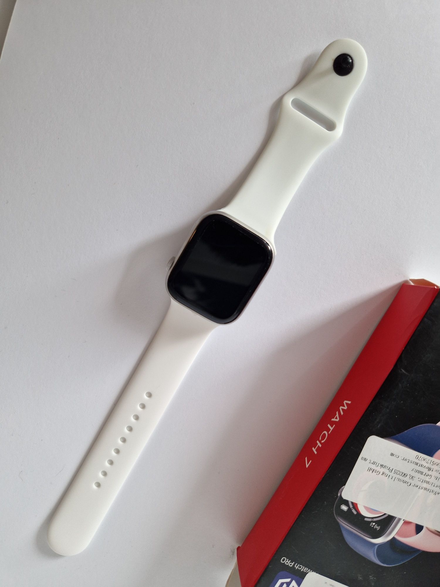 Smartwatch i7 pro max, komplet. Biały