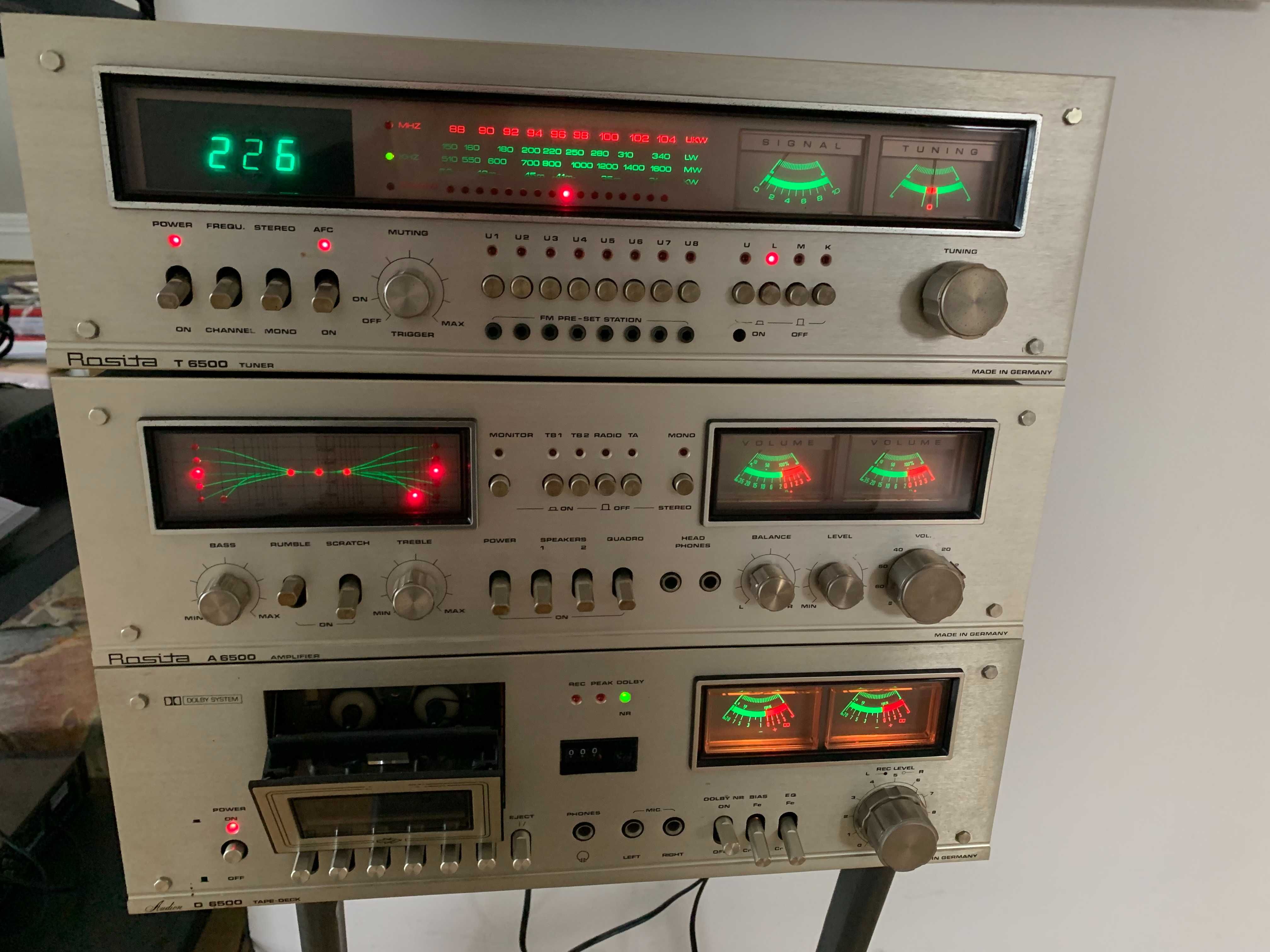 ROSITA-t6500/a6500/tape deck6500 Germany zestaw hifi