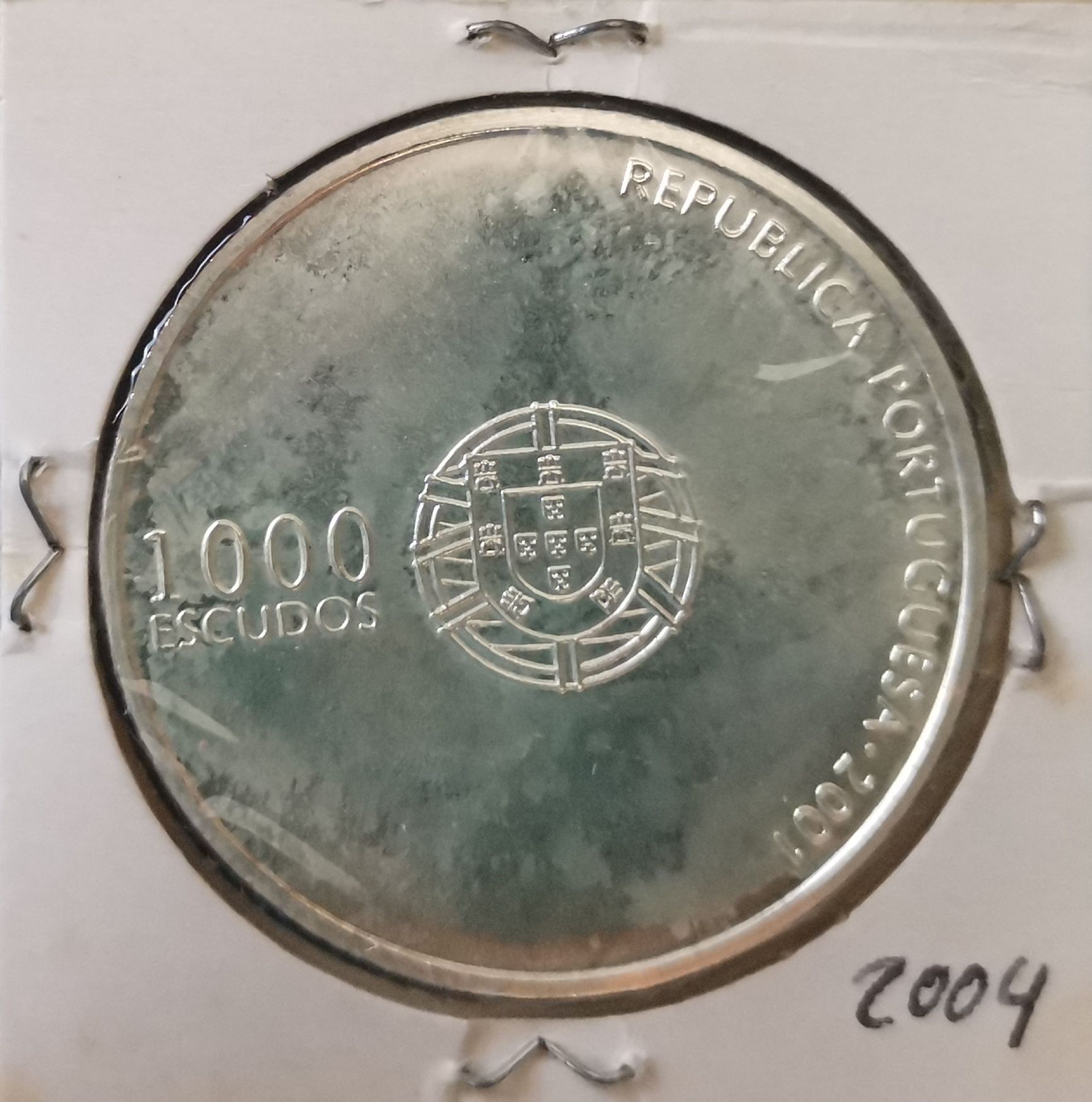 Moeda 1000 escudos do Euro 2004 Portugal