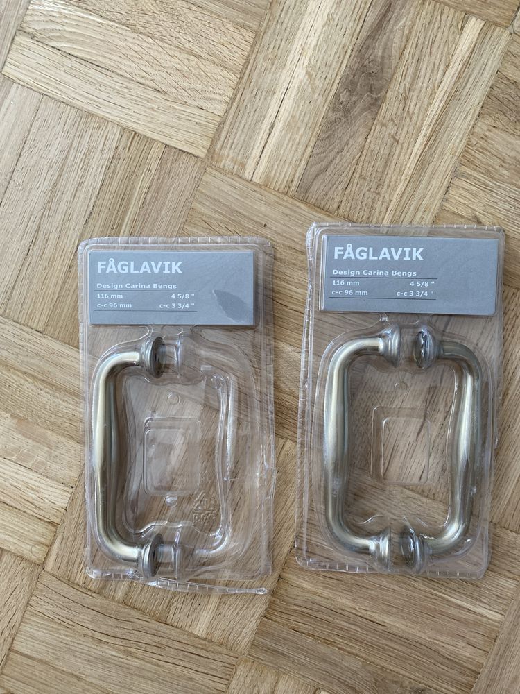 Uchwyty ikea faglavik miedziane zlote nowe