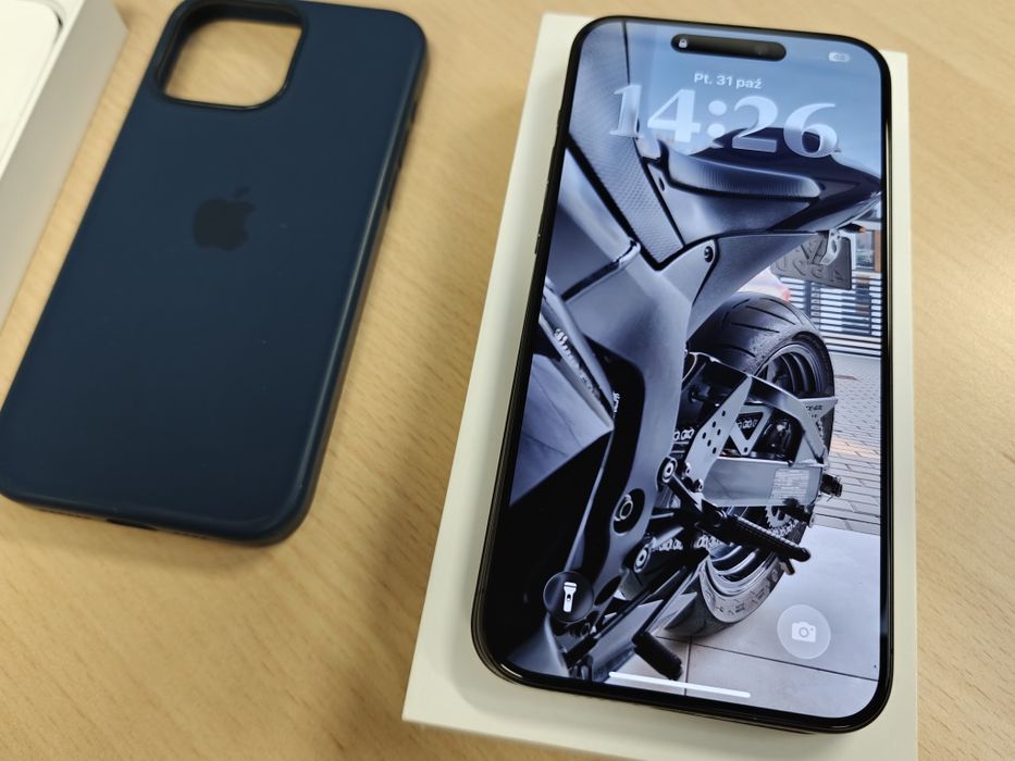 iPhone 15 PRO MAX 512GB, czarny. Stan idealny. Nienaprawiany. Komplet.