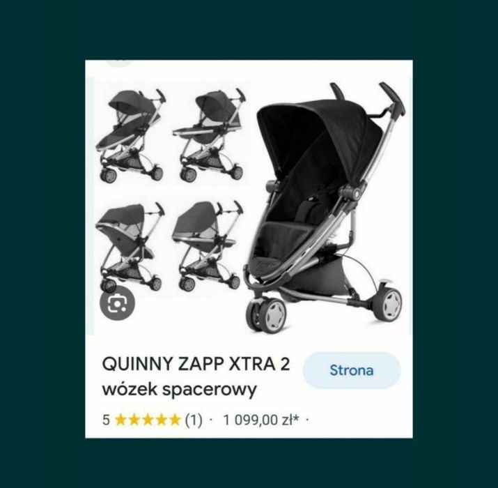 Wozek spacerowy parosolka Quinny Zapp Xtra 2