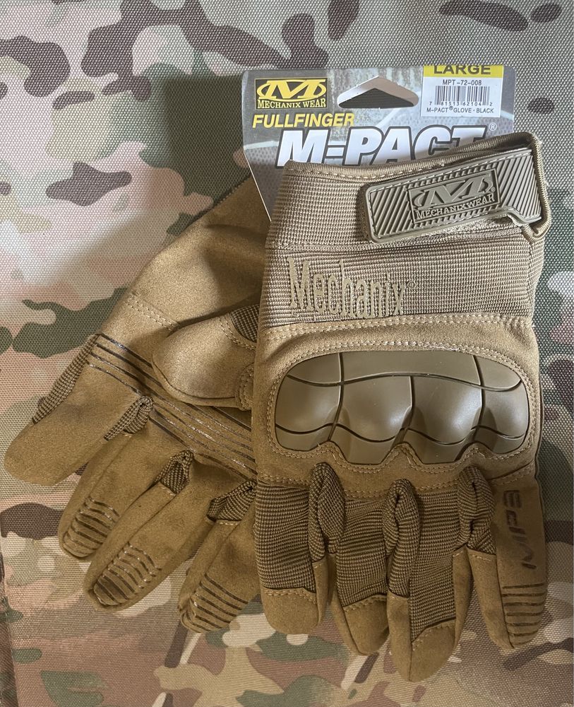 Тактичні Рукавички Mechanix M-Pact ® 3 Coyote (Койот) Oliva (Олива)