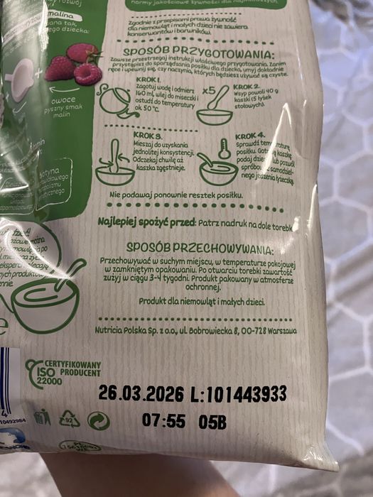 Kaszka mleczno-ryżowa BoboVita