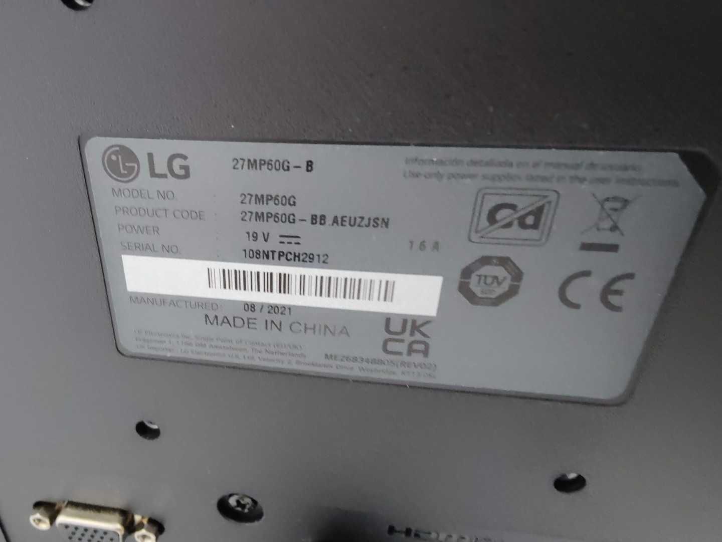 Monitor LCD 27" FullHD LGMP60G-B Gwarancja * Lombard Madej Gorlice