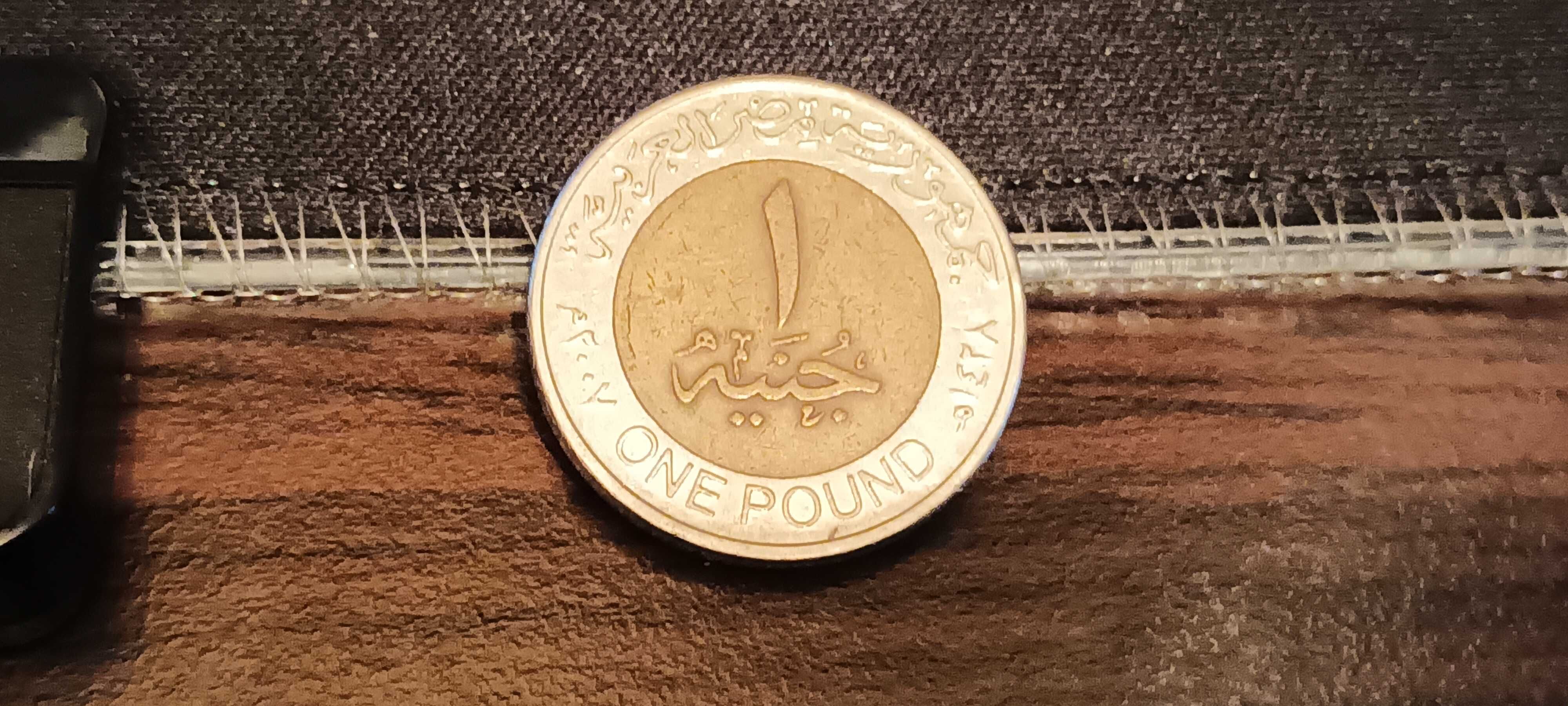 Moneta Egipt 1 Funt  Tutanchamon 2005 rzadkie