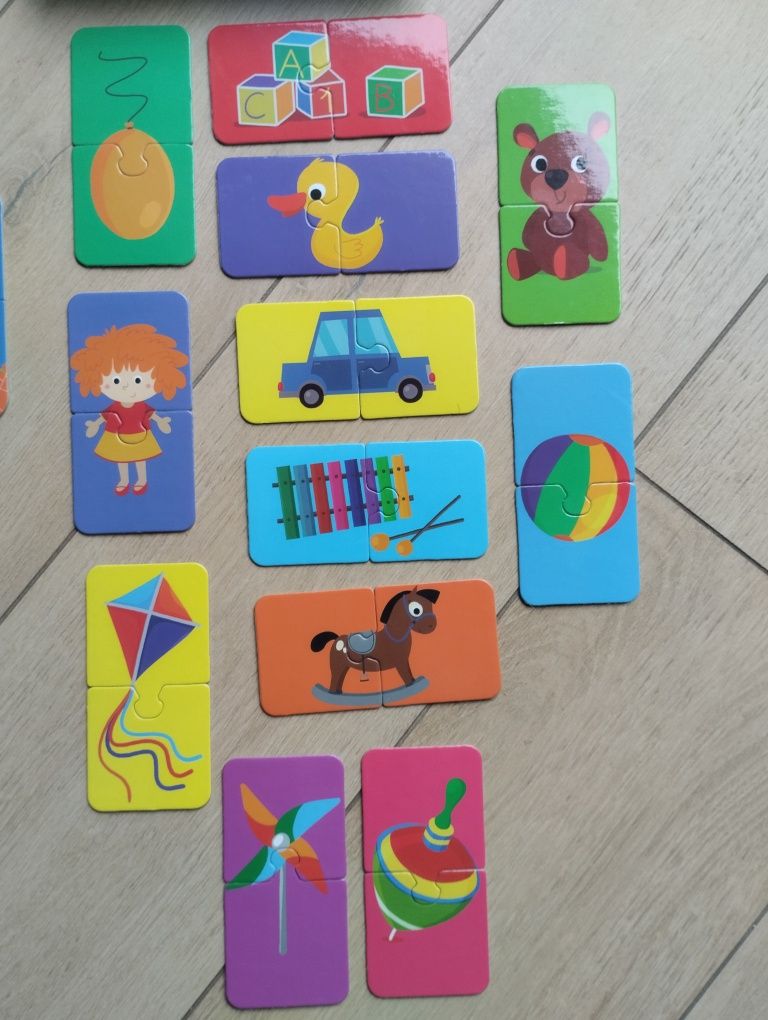 Pierwsze puzzle 2  zestawy Czuczu i Zielona sowa 2+
