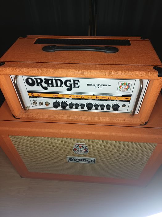 Amplificador Orange Rockerverb 50 mkii + Coluna Orange PPC 212 (120w)