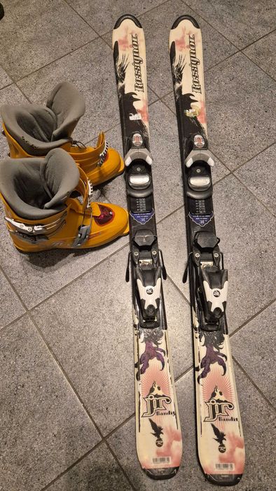 Narty z butami 120cm Rossignol + buty 23cm Tecnica dla dziecka