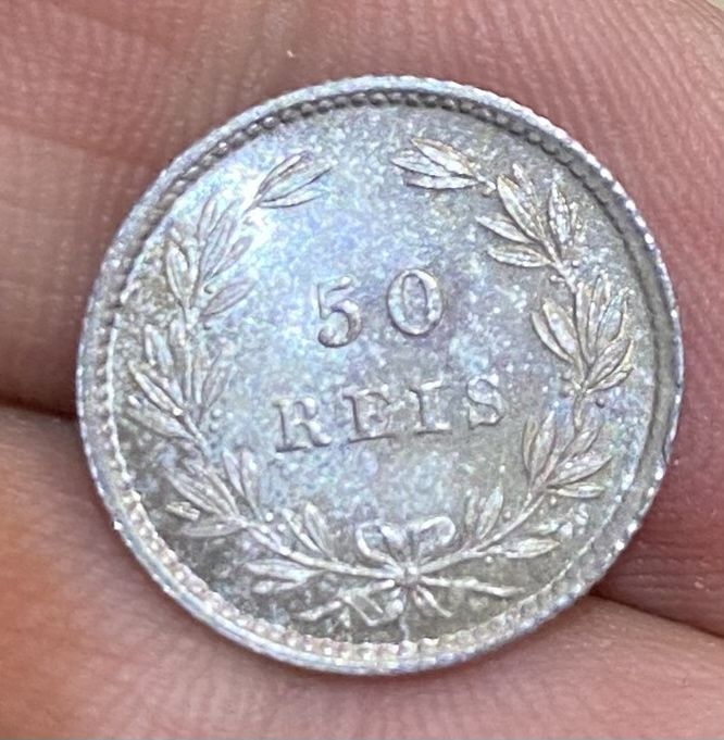 Moeda 50 Reis D LUIS I - 1886