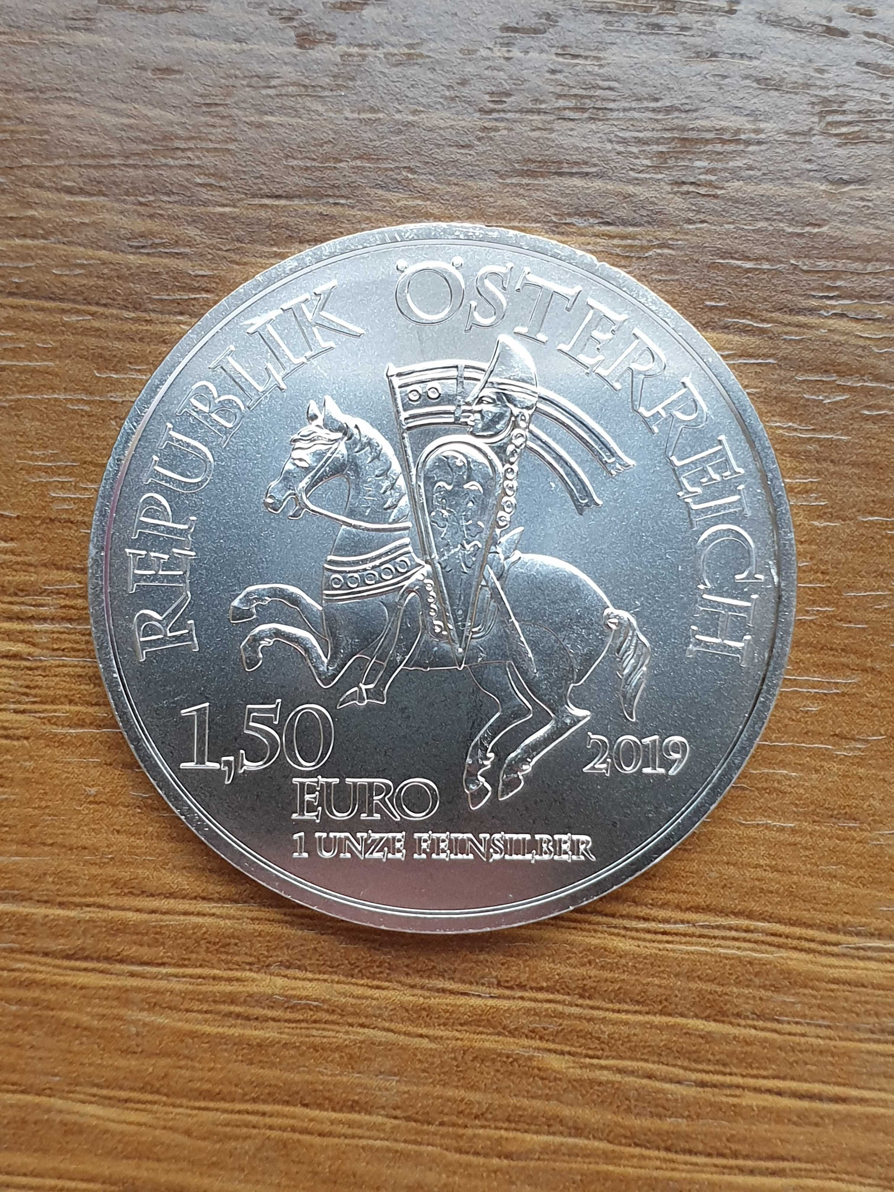 Austria 1,5 euro 2019 srebro
