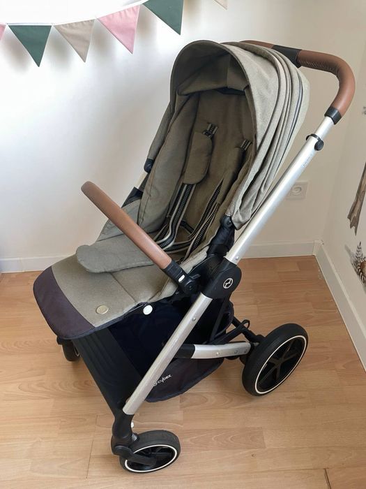 Cybex balios s lux 2в1 дитячий візок оливковий колір