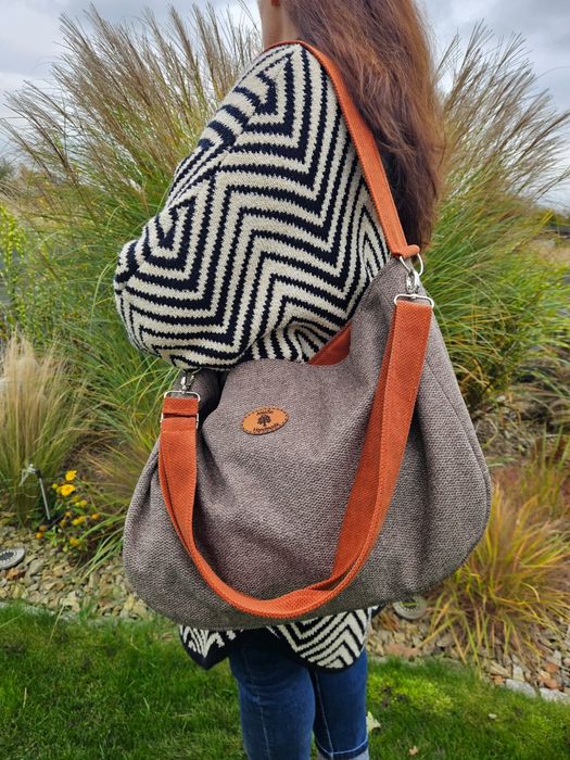 Duża torba na ramię handmade