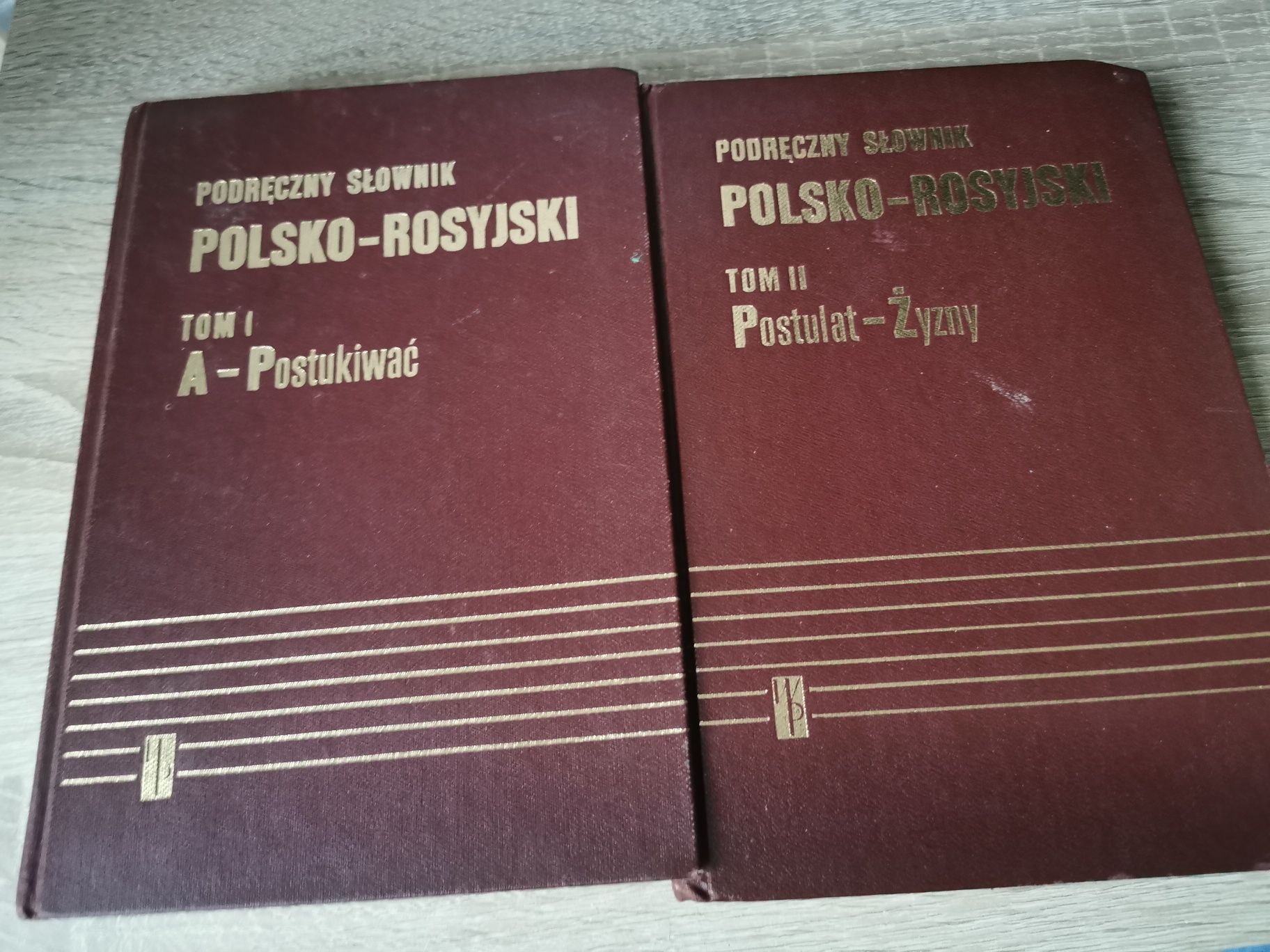 Stare słowniki Polsko rosyjskie dla kolekcjonera