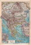 Bałkany Rumunia Bułgaria Jugosławia Węgry Grecja mapa 1928 r. autentyk