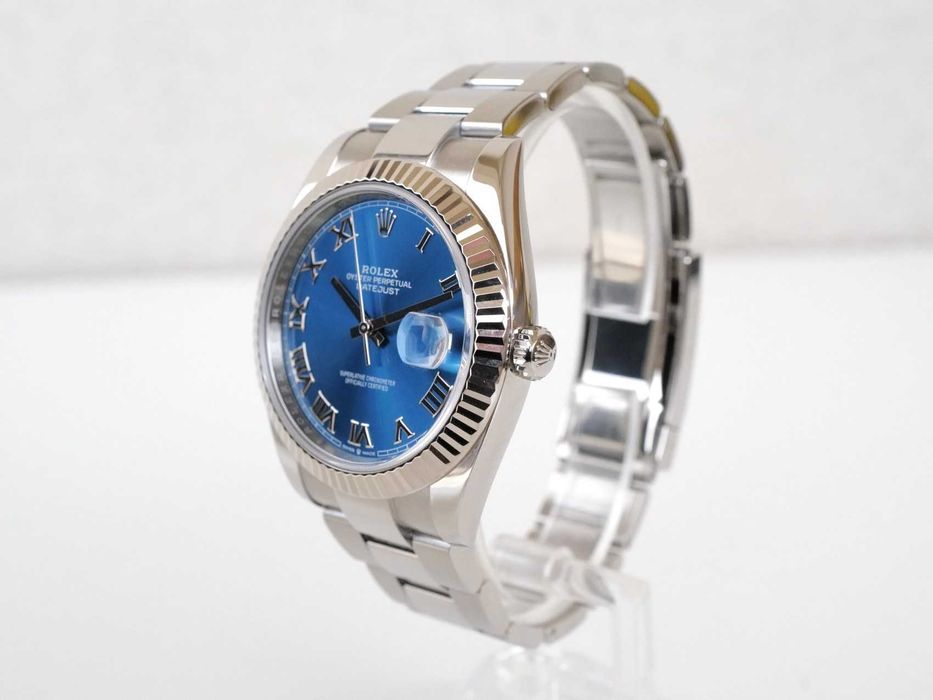 Rolex Datejust 41 mm Blue Roman Dial Oyster