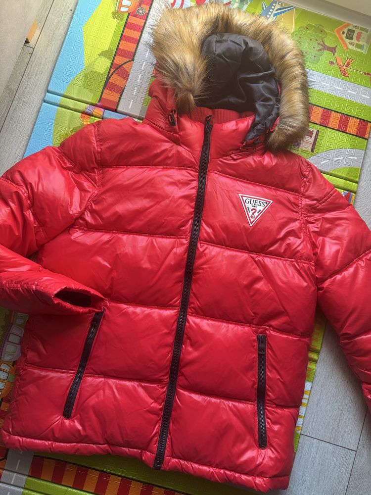Nowa kurtka meska Guess czerwona rozmiar L