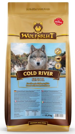 Hipoalergiczna karma dla starszego psa Wolfsblut Pstrąg Bataty 12,5kg