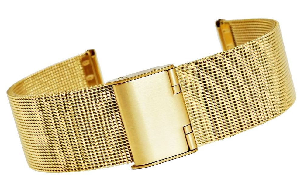bransoleta siatka złota 20 mm 301g20
