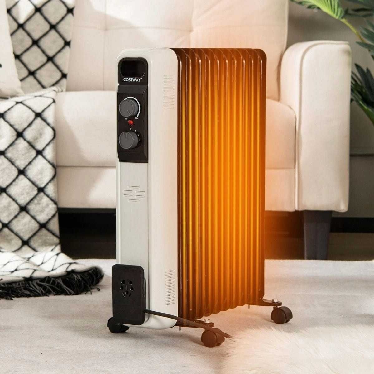 Grzejnik olejowy Costway 2500 W czarny (204)
