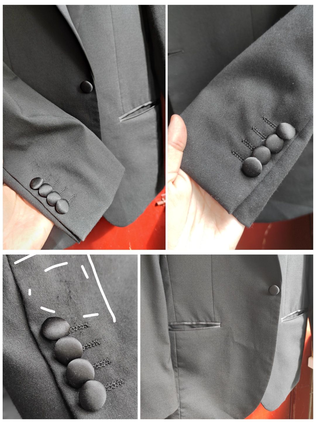 Мужской пиджак смокинг р. 36 1860 Limited collection