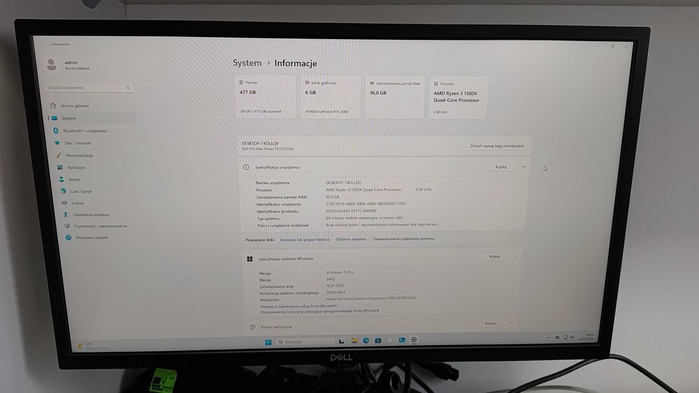 Komputer do grania RTX2060 6GB