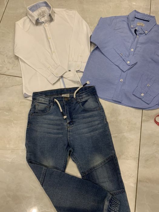 Рубашка джинсы zara