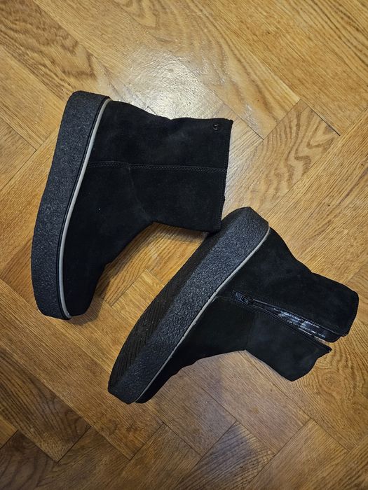 Замшеві сапоги черевики напівсапоги tamaris