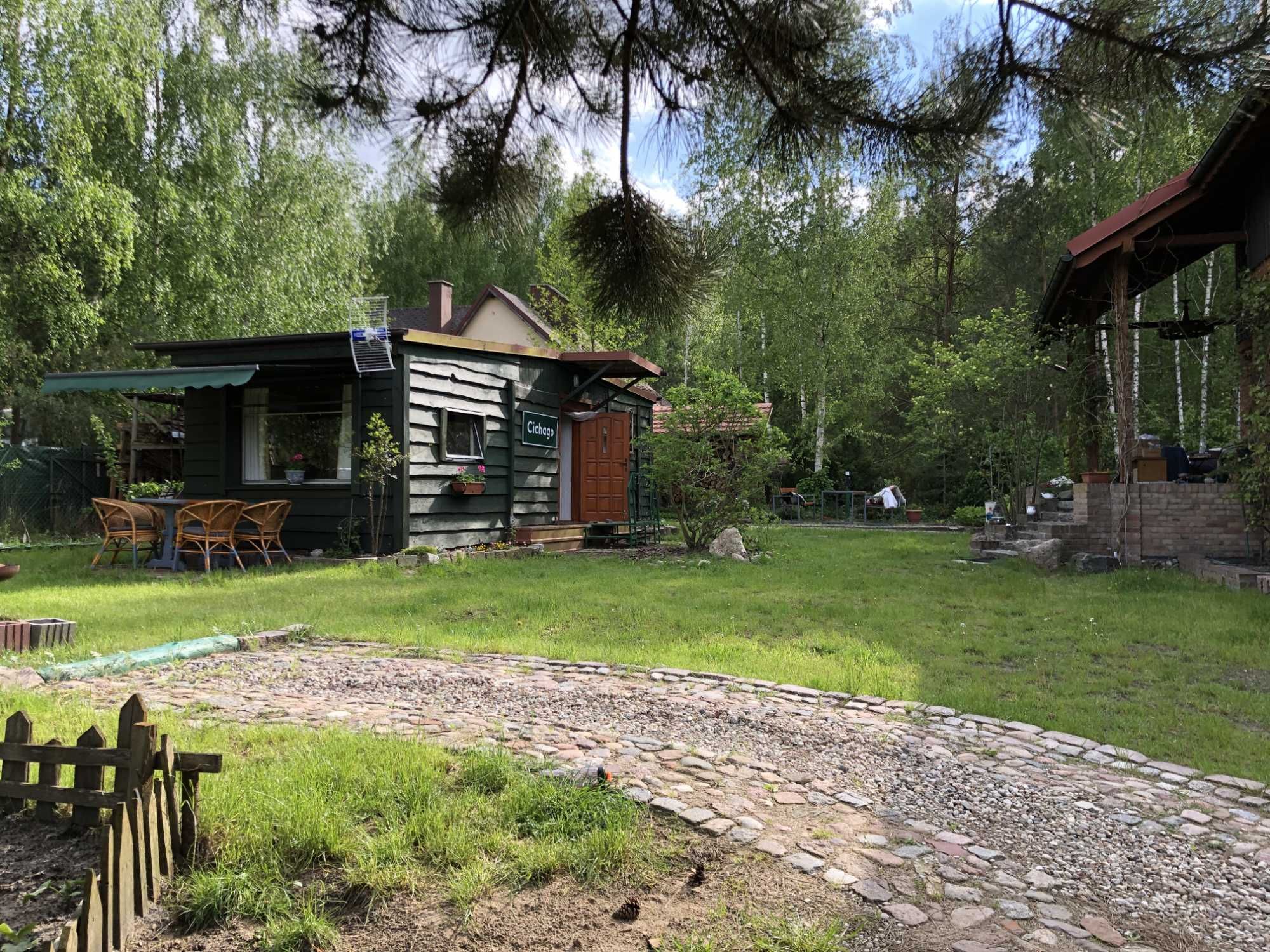 Domek nad jeziorem Ciche, Pojezierz Brodnickie.