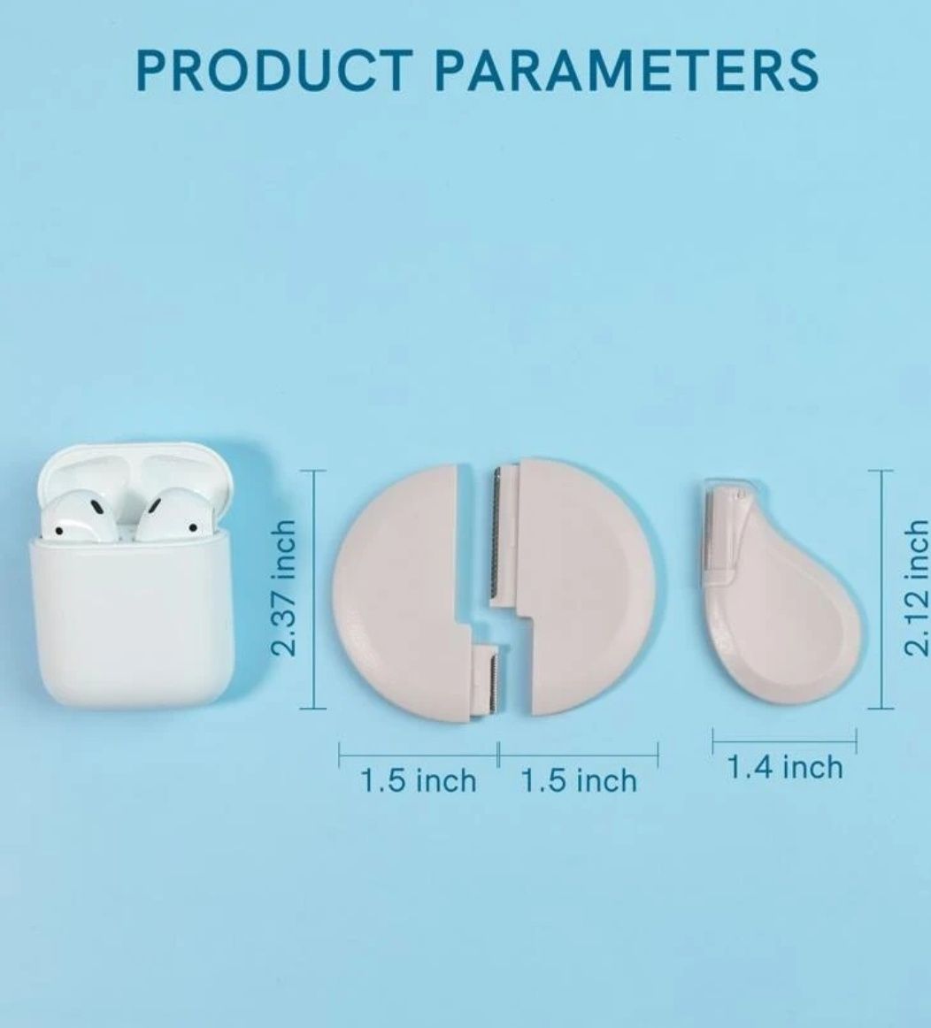 Conjunto de 3 peças aparador de sobrancelhas