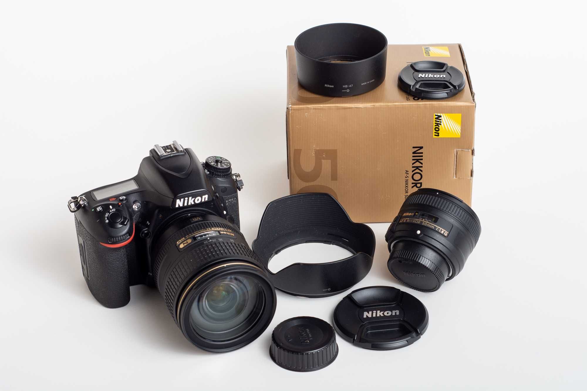 Kit Nikon D750 30.600cliques + Nikkor 24-120mm f4G + Nikkor 50mm f1.8G