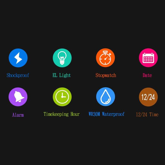 Relógio digital desportivo para homem