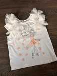 Biała bluzka dla dziewczynki T-shirt tiul r. 86-92 Nanette Lepore