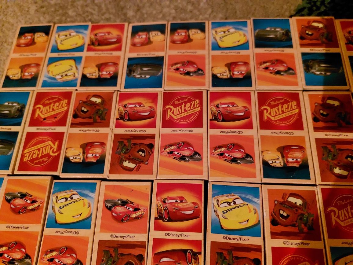 Domino drewniane Auta Cars