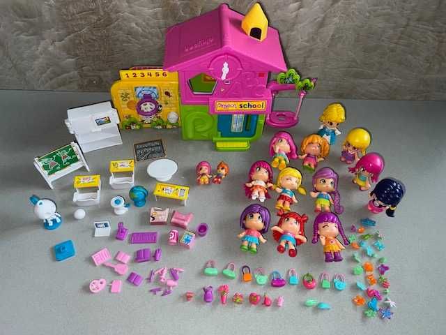 EPEE Pinypon mega zestaw zabawek laleczki,szkoła,akcesoria 96szt.