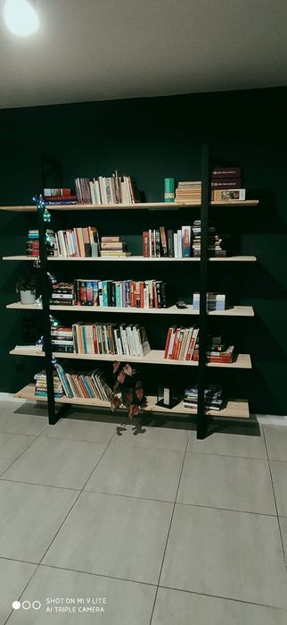 Regał loft metal/drewno