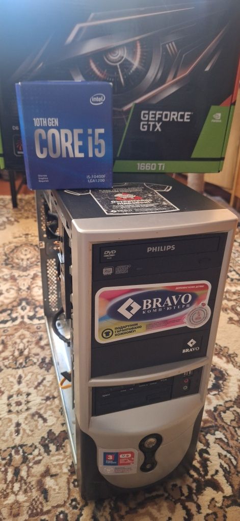 Продам Ігровий комп'ютер  ,процессор i5 10400f-відео 1660ti
