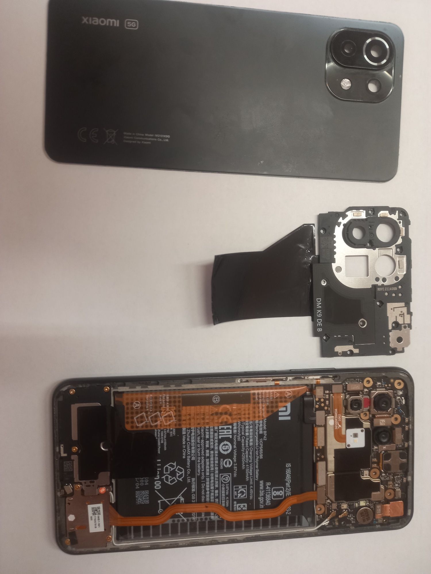 Xiaomi Mi 11 Lite разборка